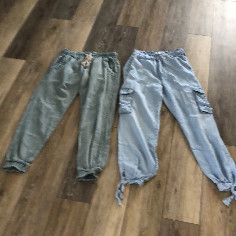 2 Pairs of Lounge Jogger Surf Blue Pocket Pants XS